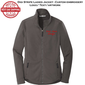 Custom Embroidery smooth Fleece Jacket for Female RN. Female Nurse Fleece Jacket. Female RN Full Zip Fleece Jacket. Nurse gift. RN gift