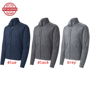 Custom Embroidered Respiratory Jacket, Port Authority Digi Stripe Fleece, Stylish Office & Workout Wear