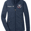 Nurse Practitioner Custom Embroidery Female Jacket. Female NP Fleece Jacket. Female FNP Full Zip Fleece Jacket. Nurse gift. NP gift. SOLONPL231