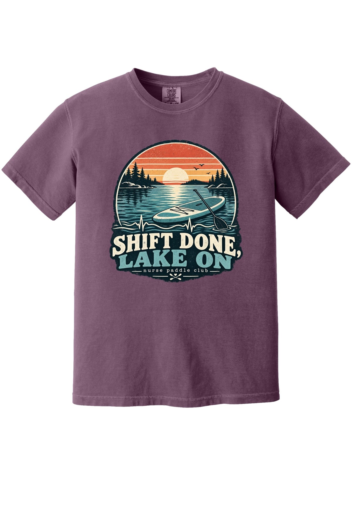 Shift Done, Lake on T-shirt