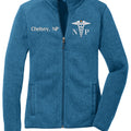 Personalized Nurse Practitioner Fleece Jacket- Custom Embroidered NP Gift, Female FNP Full Zip Jacket, Nursing Appreciation, Healthcare Gift. SOLONPL232