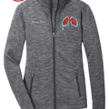 Respiratory therapy custom Ladies Digi Stripe Fleece Ladies Jacket.