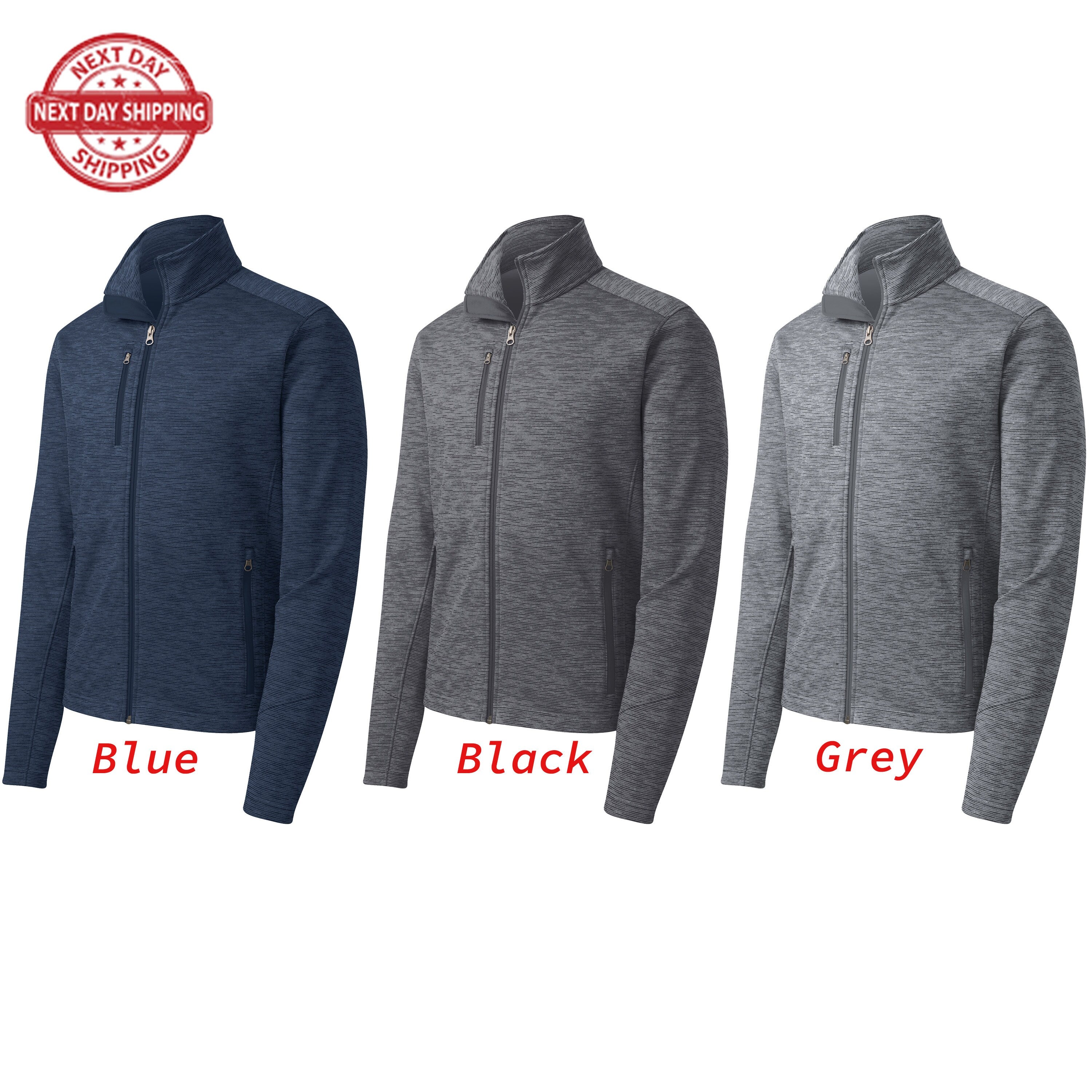 Custom Embroidered Respiratory Jacket, Port Authority Digi Stripe Fleece, Stylish Office & Workout Wear